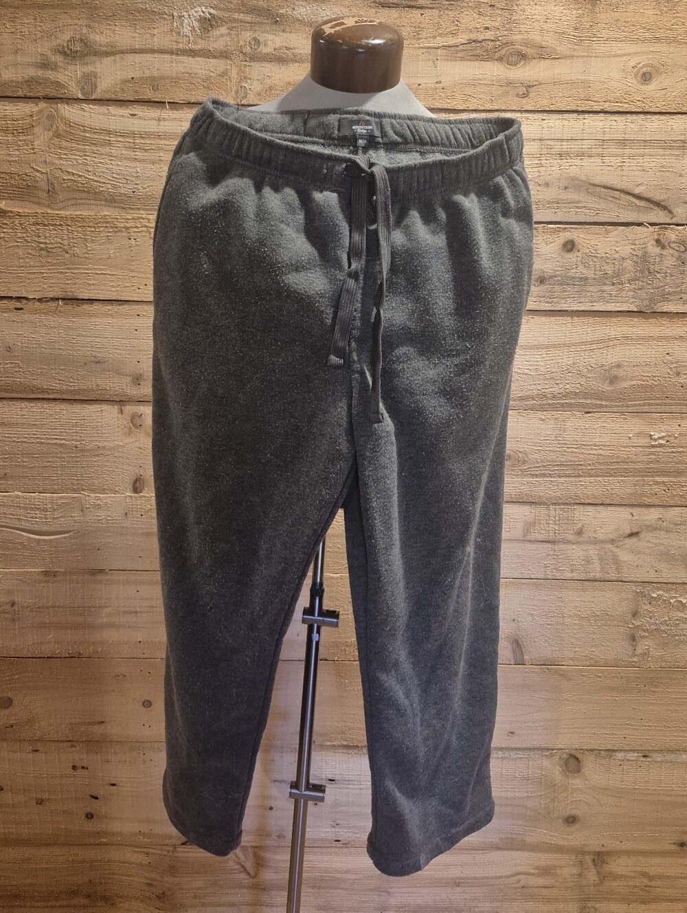 5/$30 Or 10/$50. Men's Dark Gray Fleece Jogger Pants with Drawstring